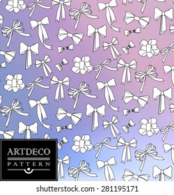 Abstract background with bow for design can be used for invitation, congratulation