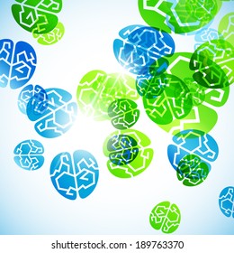 abstract background: brain