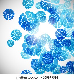 abstract background: brain