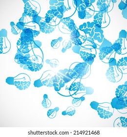 abstract background: brain