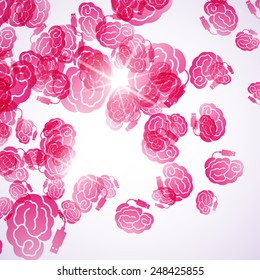 abstract background: brain