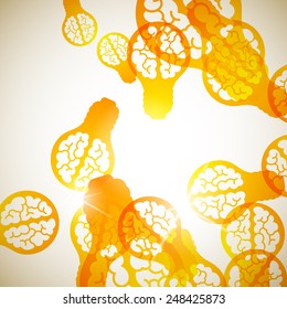abstract background: brain