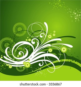 Abstract background with branches, vector illustration