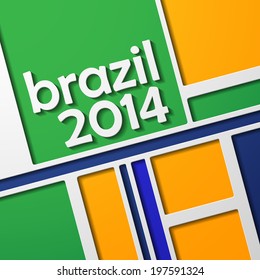 abstract background: Brasil 2014