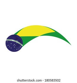 abstract background with a brazil allusive objects