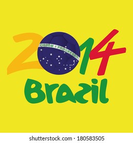abstract background with a brazil allusive objects