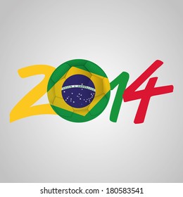 abstract background with a brazil allusive objects