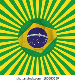 abstract background with a brazil allusive objects