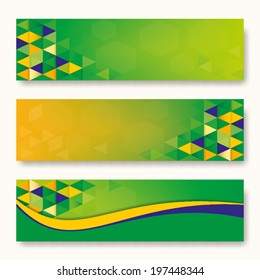 Abstract background Brazil Flag concept
