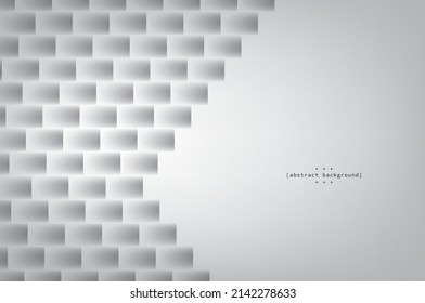 abstract background brick layer on gradient grey can be use for technology product advertisement and presentation package food and beverage label and texture construction theme vector eps.