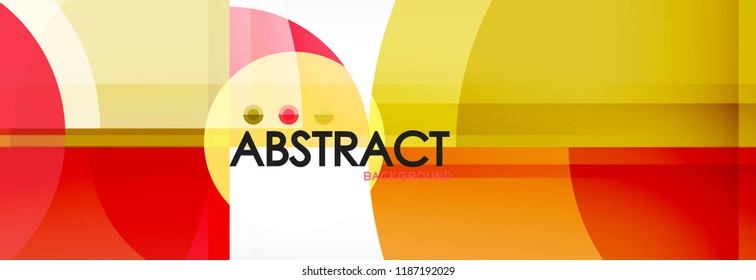 Abstrakter Hintergrund, helle Kreise, geometrisches Design, Vektorgrafik