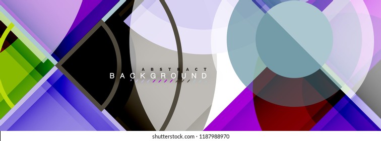 Abstract background bright circles geometric design, vector Abstract background bright circles geometric design, vector