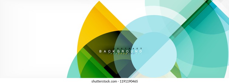Abstrakter Hintergrund, helle Kreise, geometrisches Design, Vektorgrafik
