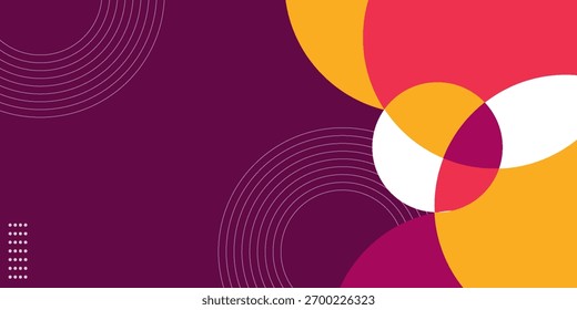 Diseño geométrico de círculos brillantes de fondo Abstractas.