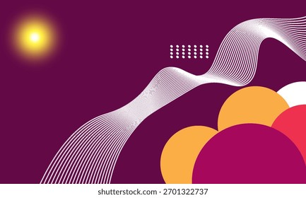 Abstract background bright circles geometric background design. vector illustration design in eps 10