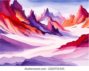 Fondo abstracto con salpicadura de tinte de color brillante, diseño de fondo de acuarela líquida, vector EPS 10 ilustración