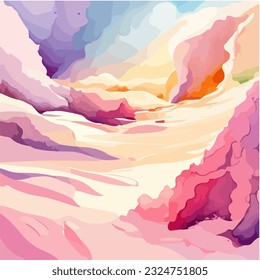 Fondo abstracto con salpicadura de tinte de color brillante, diseño de fondo de acuarela líquida, vector EPS 10 ilustración