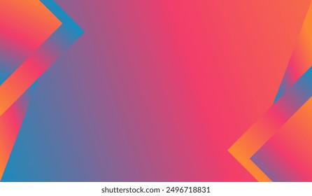 Abstrakter Hintergrund mit hellem Farbverlauf und Dreiecksdekoration.
