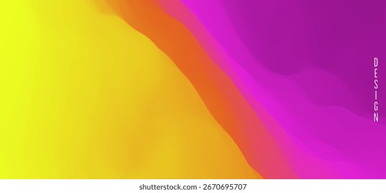 Antecedentes Abstractas. Gradiente de color brillante. Efecto dinámico. Ilustración para folleto, póster, portada, tarjeta, presentación, volante o Anuncio.