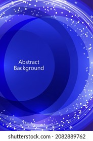 Abstract background bright colorful circles and lines, dots. Modern simple creative design with geometric patterns, dynamic shapes. Vector illustration