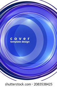 Abstract background bright colorful circles and lines. Modern simple creative design with geometric patterns, dynamic shapes. Vector illustration