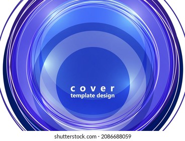 Abstract background bright colorful circles and lines. Modern simple creative design with geometric patterns, dynamic shapes. Vector illustration