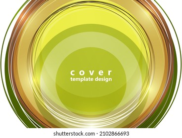 Resumen de fondo de círculos y líneas brillantes y coloridas. Diseño creativo moderno y sencillo con patrones geométricos, formas dinámicas. Ilustración del vector
