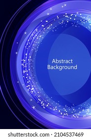 Abstract background bright colorful circles and lines, dots. Modern simple creative design with geometric patterns, dynamic shapes. Vector illustration