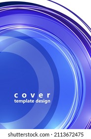 Abstract background bright colorful circles and lines. Modern simple creative design with geometric patterns, dynamic shapes. Vector illustration