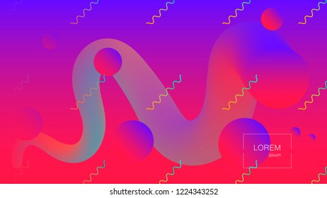 Abstract background. Bright colorful dynamic shapes . Eps10 vector illustration.