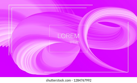 Abstract background. Bright colorful dynamic shapes. Wave with 3D effect. Eps10 vector illustration for Flyer, Banner, Blank, Business Presentation.