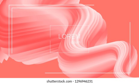 Abstract background. Bright colorful dynamic shapes. Wave with 3D effect. Eps10 vector illustration for Flyer, Banner, Blank, Business Presentation.