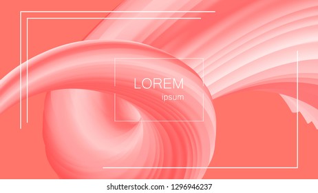 Abstract background. Bright colorful dynamic shapes. Wave with 3D effect. Eps10 vector illustration for Flyer, Banner, Blank, Business Presentation.