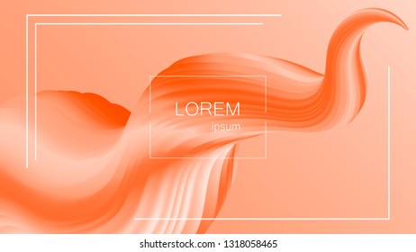 Abstract background. Bright colorful dynamic shapes. Wave with 3D effect. Eps10 vector illustration for Flyer, Banner, Blank, Business Presentation.