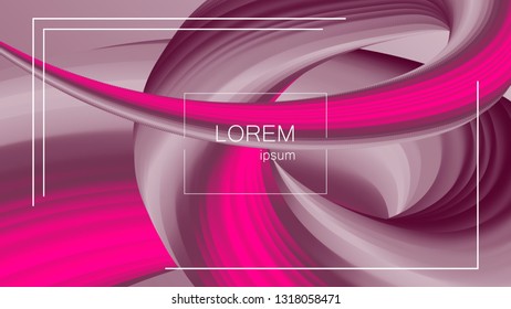 Abstract background. Bright colorful dynamic shapes. Wave with 3D effect. Eps10 vector illustration for Flyer, Banner, Blank, Business Presentation.