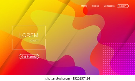 Abstract background. Bright colorful dynamic shapes. Wave with 3D effect. Eps10 vector illustration for Flyer, Banner, Blank, Business Presentation.