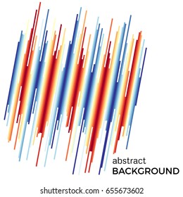 Abstract background with bright colorful lines. Diagonal geometric texture with place for your text  on a white background.
