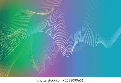 Fondo Abstractas, colores brillantes, líneas superpuestas, archivo de Vector.