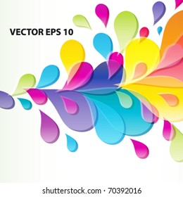 Abstract background with bright drop.