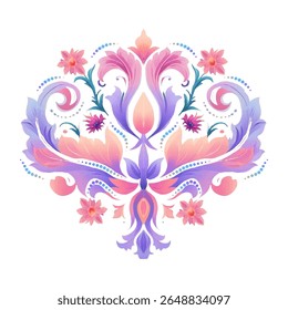 Abstract background of bright abstract flowers.
