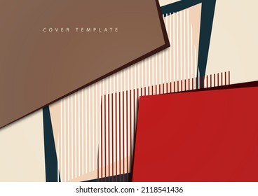 Abstract background. Bright geometric colored overlapping polygons and lines. Fashion design. Vector illustration