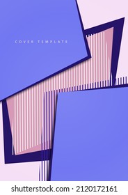 Abstract background. Bright geometric colored overlapping polygons and lines. Fashion design. Vector illustration
