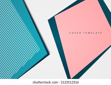 Antecedentes abstractos. Poligonos y líneas de colores geométricos luminosos que se superponen. Diseño de moda. Ilustración del vector