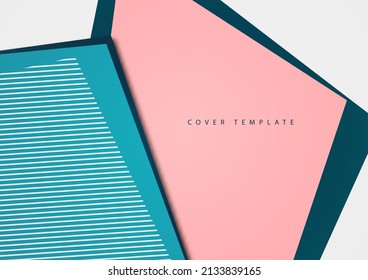 Antecedentes abstractos. Poligonos y líneas de colores geométricos luminosos que se superponen. Diseño de moda. Ilustración del vector