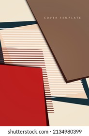 Abstract background. Bright geometric colored overlapping polygons and lines. Fashion design. Vector illustration