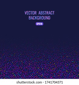 Abstract background with bright geometric texture. Space for text. Bright and funny confetti for your holiday. Stock vector illustration.