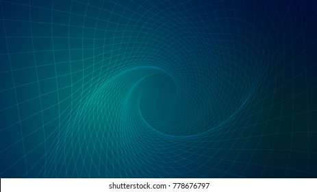 Abstract background of bright glowing particles and paths. vector illustration