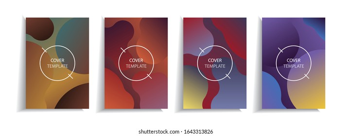 Abstract background with bright gradient design. Adorable book, flyer, poster, catalog, folder, notebook cover etc.
