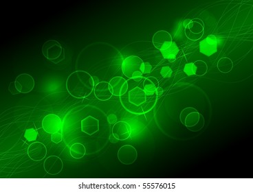 Abstract background with bright illumination