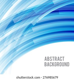 Abstract background bright and light curve blue, vector illustration eps10